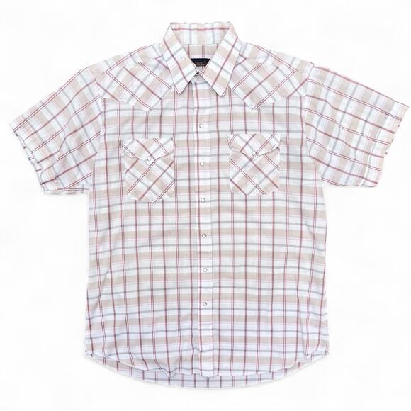 True Vintage Panhandle Slim Western Pearl Snap Cowboy Button Up Rodeo Shirt 17 - Picture 1 of 7